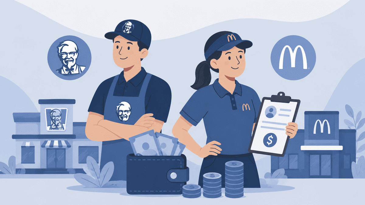 KFC, McDonald's and Retail Jobs Pay