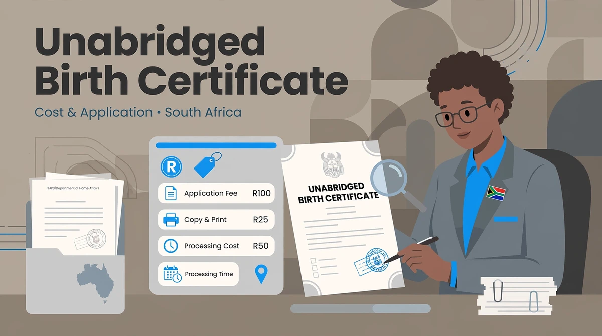 Home Affairs,Birth Certificate,Government Fees,DHA